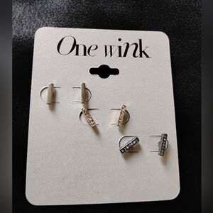 minimalist rectangular earrings